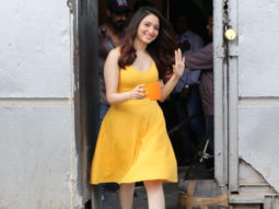Tamannaah Bhatia snapped on location of a shoot in Filmcity