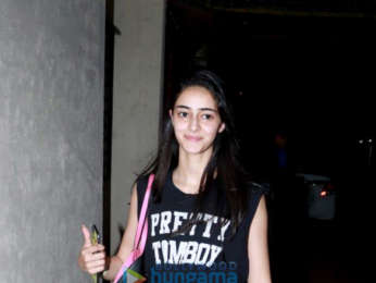 Tiger Shroff and Ananya Pandey snapped at Satyam Dance Hall in Juhu