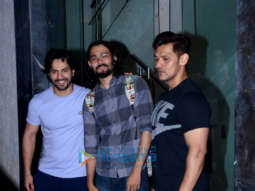 Varun Dhawan and Jackky Bhagnani spotted at the gym in Khar