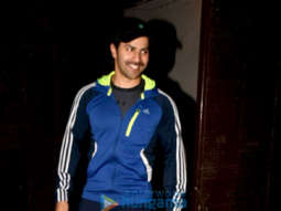 Varun Dhawan snapped at the gym