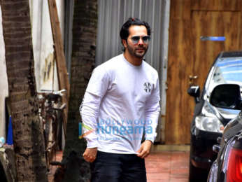 Varun Dhawan spotted at a clinic in Bandra