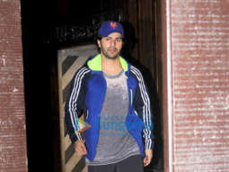 Varun Dhawan spotted at the gym in Juhu
