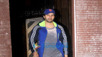 Varun Dhawan spotted at the gym in Juhu