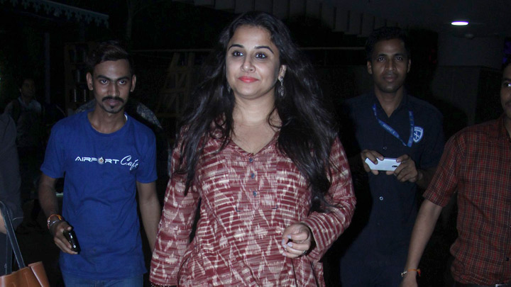 Vidya Balan spotted at the airport