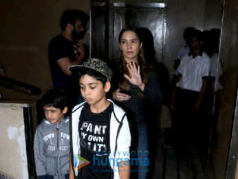 Zayed Khan spotted with his family at PVR Juhu