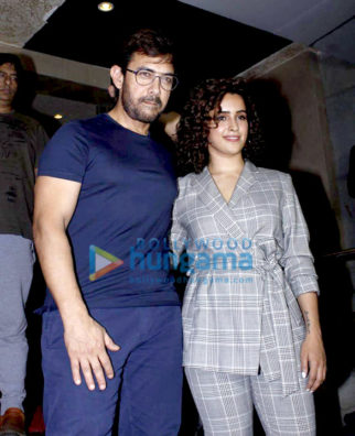 Aamir Khan, Sanya Malhotra and others snapped at the screening of Pataakha at PVR Juhu