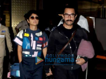 Aamir Khan and Kiran Rao snapped at the airport
