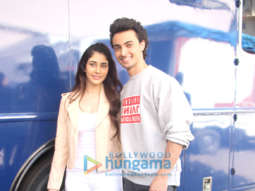 Aayush Sharma and Warina Hussain snapped promoting ‘Loveratri’