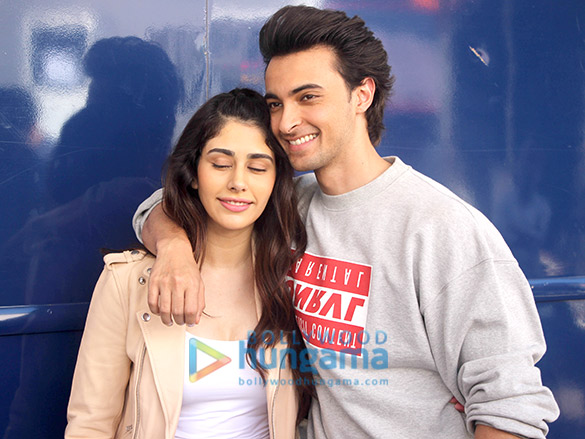 aayush sharma and warina hussain snapped promoting loveratri 2