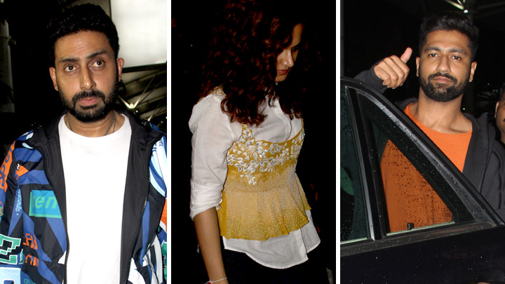 Abhishek Bachchan, Taapsee Pannu and others snapped at the airport