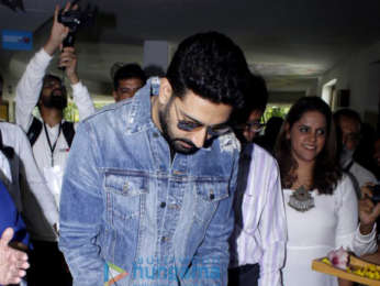 Abhishek Bachchan and Konkana Sen grace the inauguration of the Whistling Woods International ‘75 Frames’ rare portrait collection of Amitabh Bachchan