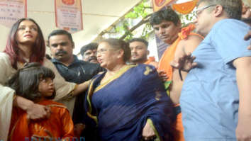 Aishwarya Rai Bachchan visits the GBT Mandal’s Ganpati Pandal in Sion along with her daughter Aaradhya and her mother