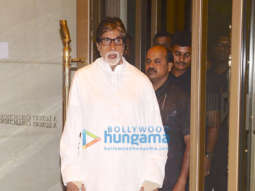 Amitabh Bachchan and Sharman Joshi snapped leaving for Lalbaugcha Raja darshan
