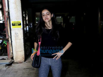 Ananya Pandey spotted at the gym in Andheri