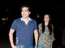 Arbaaz Khan snapped with his girlfriend at Pali Villege Cafe in Bandra