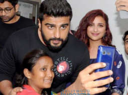Arjun Kapoor and Parineeti Chopra snapped promoting their film Namaste England