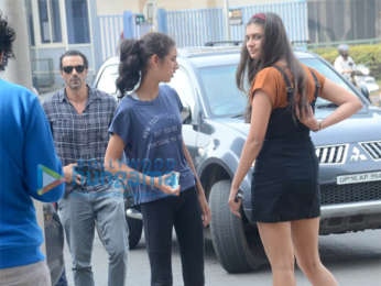 Arjun Rampal spotted with daughters at BKC