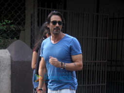 Arjun Rampal spotted with his daughters in Bandra