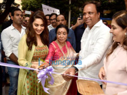 Asha Bhosle and Madhuri Dixit snapped attending the new iPhone launch at Iazure Store