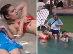 Bigg Boss 12: Jasleen Matharu slips into a skimpy red bikini, enjoys a pool date with Anup Jalota