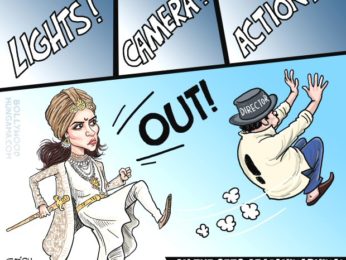 Bollywood Toons: Kangana Ranaut becomes the new director of Manikarnika! Bollywood Toons: Kangana Ranaut becomes the new director of Manikarnika!