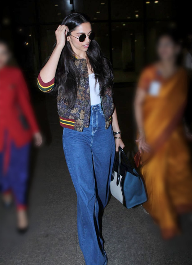 Deepika Padukone in Sandro Paris jacket over her basic look at the airport (5)