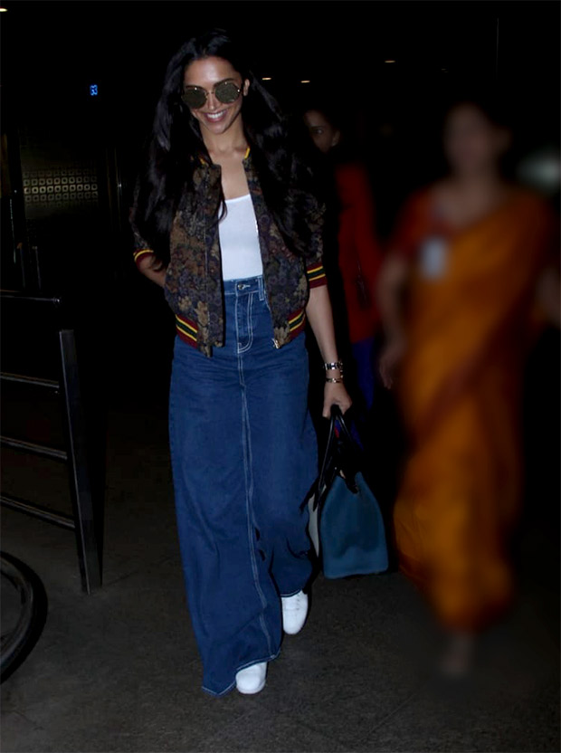 Deepika Padukone in Sandro Paris jacket over her basic look at the airport (7)