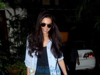 Deepika Padukone snapped at a salon in Bandra