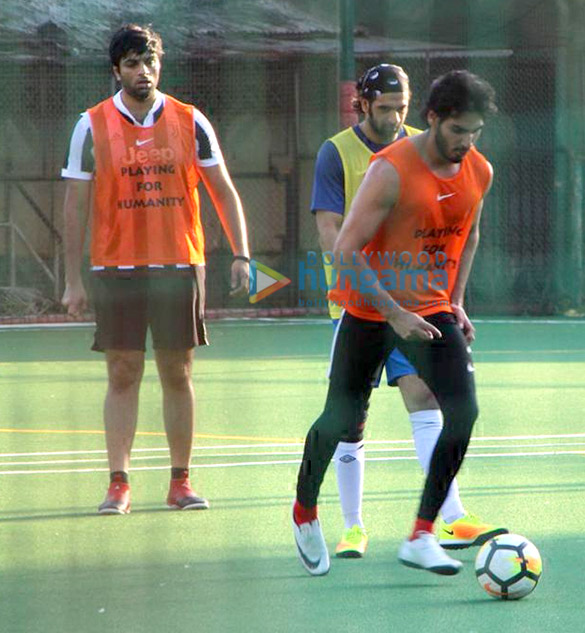dino morea and ahan shetty snapped during a football match 2