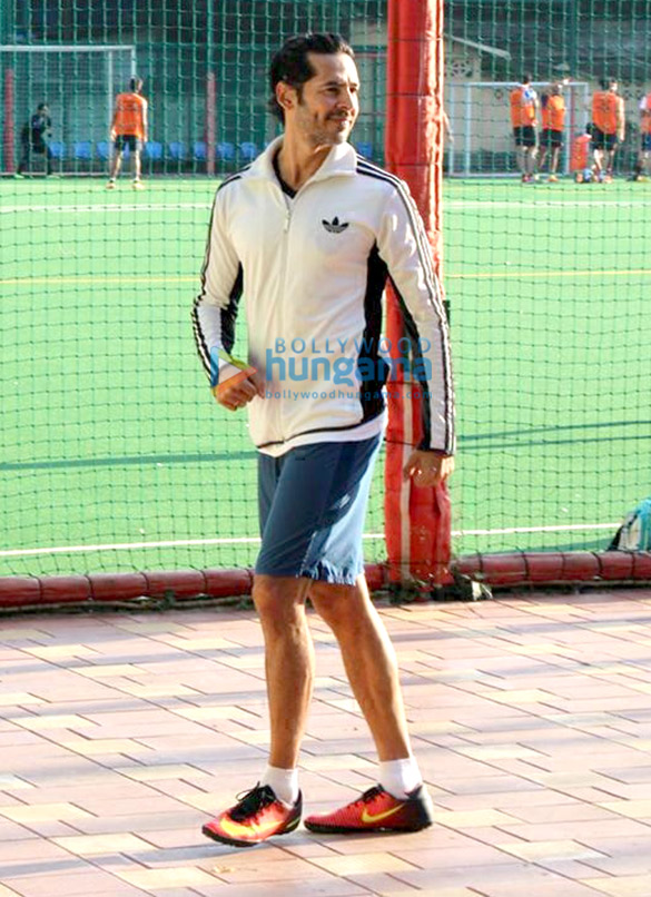 dino morea and ahan shetty snapped during a football match 5