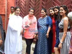 Ekta Kapoor snapped at Shani Temple in Juhu