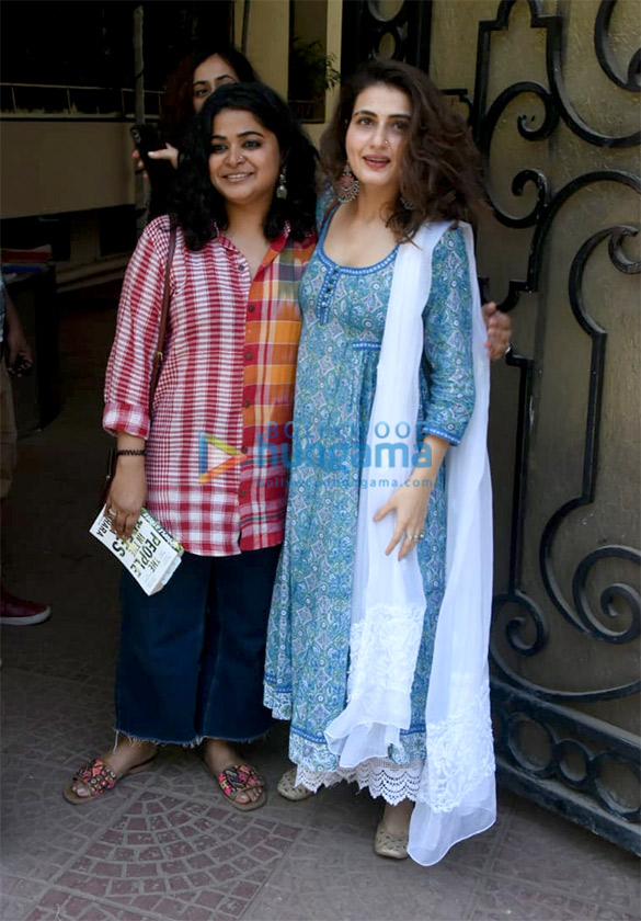 fatima sana shaikh and ashwiny iyer tiwari snapped at the balaji office 6