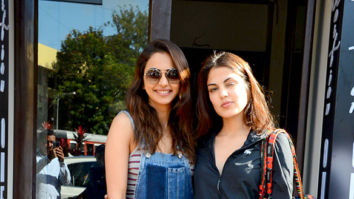 Rakul Preet Singh and Rhea Chakraborty spotted at Bastian in Bandra