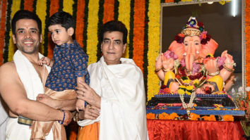 Jeetendra, son Tusshar Kapoor and grandson Laksshya –Three generations of the Kapoor family celebrate Ganesh Chaturthi together