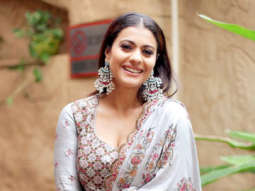 Kajol snapped during a photo shoot for designer Punit Balana