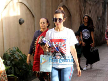 Malaika Arora and Amrita Arora spotted at their mother's house