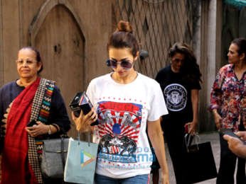 Malaika Arora and Amrita Arora spotted at their mother's house