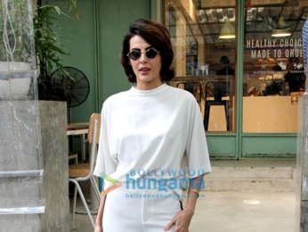 Mandana Karimi snapped at Kitchen Garden in Bandra