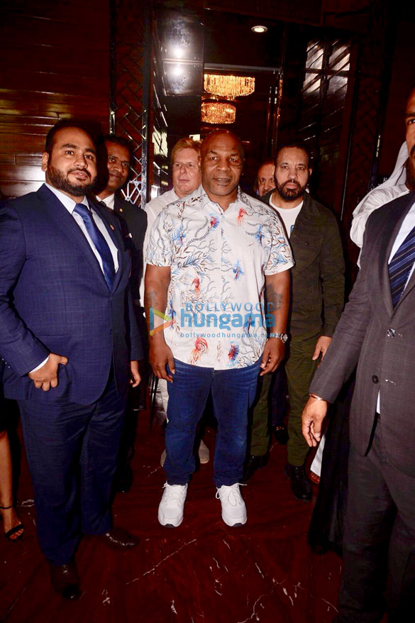 mike tyson attends the press conference for indias first global mixed martial arts league 3