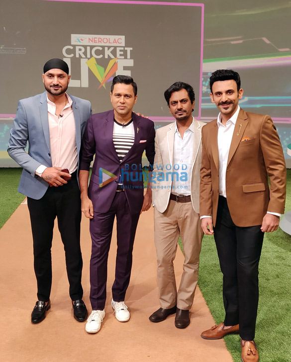 nawazuddin siddiqui visits star sports studios to promote his film manto on nerolac cricket live 3