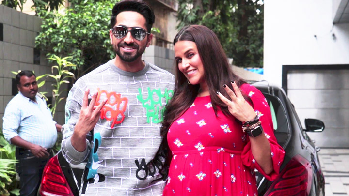 Neha Dhupia & Ayushmann Khurrana SPOTTED shooting for #NoFilterNeha Season 3