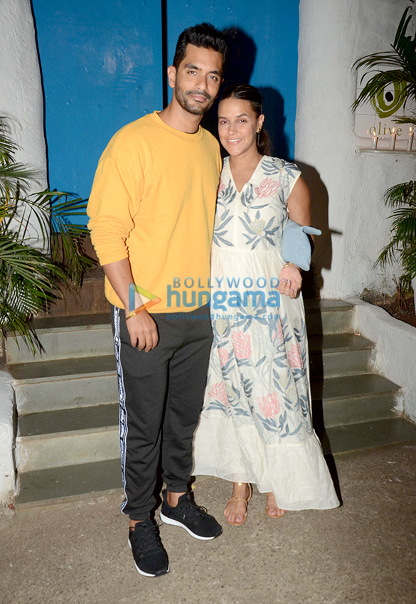 neha dhupia and angad bedi spotted at olive in bandra 2