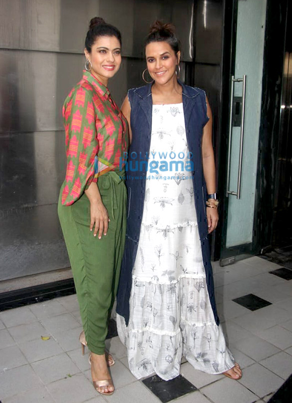 neha dhupia and kajol spotted before the shoot of no filter neha 5