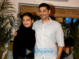 Radhika Apte and Atul Mongia snapped at a shooting of masterclass show