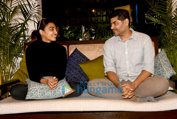 radhika apte and atul mongia snapped at a shooting of masterclass show 2