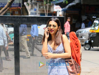 Radhika Apte and Neha Dhupia snapped on sets of the show #NoFilterNeha Season 3