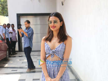 Radhika Apte and Neha Dhupia snapped on sets of the show #NoFilterNeha Season 3
