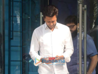 Riteish Deshmukh, Smita Thackeray and her son snapped at BKC