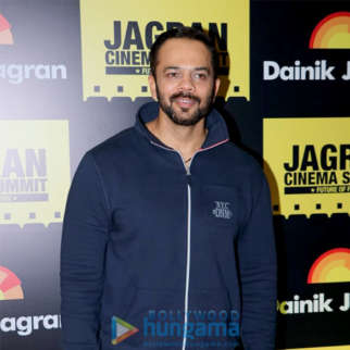 Rohit Shetty and Abhishek Bachchan snapped at Jagran Cinema Summit at Taj, Santacruz