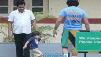 Saif Ali Khan, Taimur Ali Khan and Ishaan Khatter spotted at Bastian in Bandra